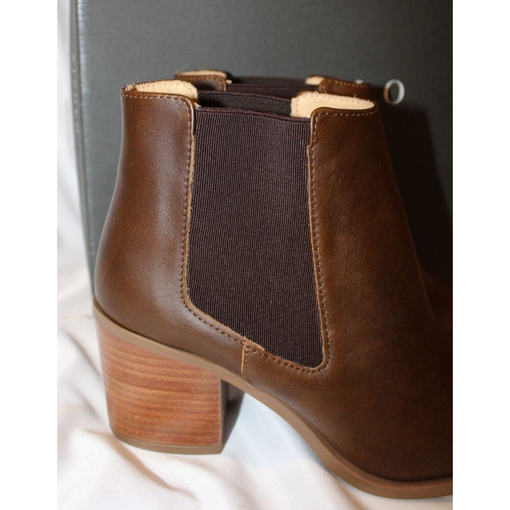 Nisolo Women's Ana Go To Heeled Chelsea Boot Chocolate Brown Size NEW $250 - Picture 3 of 7
